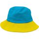Vissershoedje Blauw Geel