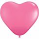 Hart ballonen roze 10 stuks (25 cm.)