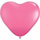 Hart ballonen roze 10 stuks (25 cm.)