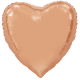 rosé gouden hart folieballon 92 cm helium hartjes ballon