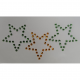 Kruikenstad Strass Nr. 8252 Sterren 3 stuks