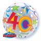 Folieballon bubbles 40 jaar