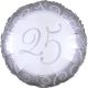 Folieballon Zilver 25 jaar