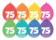 Latex Ballonnen 75 jaar 8 stuks
