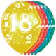 (k) Ballonnen 18 Jaar (12 stuks)