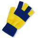 Vingerloze Handschoenen Blauw/Geel