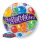 Folieballon bubbles Congratulations 