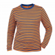 Dorus shirt gestreept blauw oranje