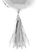 Tassels voor ballonnen zilver 5 st.