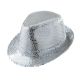Glitterhoedje Zilver