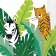 Servetten Animal Safari
