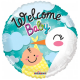 Folieballon Welcome Baby Ooievaar