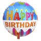 Folieballon Happy Birthday 52x46 cm