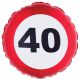 Folieballon 65 jaar Verkeersbord