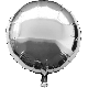 Folieballon rond Zilver 