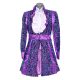 Dames Jas deLuxe Sequin Paars