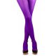 Gekleurde panty volwassenen Paars