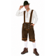 Bruine lederhose heren met bretels