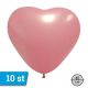 Ballonnen Hart roze (10 stuks) 45 cm