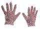 Handschoen Glitter Roze Pailletten