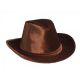 Cowboy Hoed velvet Bruin