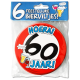 Bierviltjes 60 Jaar (6 stuks)