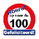 Bord Hoera op naar de 100 Jaar (50x50 cm.)