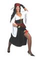 Piraten jurk Zwart/Rood