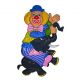 Wanddeco Clown met Olifant