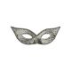 Oogmasker Vlinder Glitter Zilver