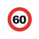 Onderzetters/Magneet 60 Jaar (6 stuks)