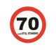 Verkeersbord 70 Jaar (50cm.)