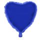 Folieballon Hart Blauw 52x46 cm