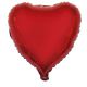 Folieballon Hart Rood 52x46 cm