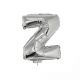 84851 folieballon zilver 40 cm op stokje letter Z