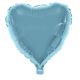 Folieballon Hart Baby Blauw 52x46 cm