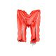 Folieballon Rood Letter M, 40 cm