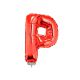 Folieballon Rood Letter P, 40 cm