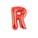 Folieballon rood Letter R, 40 cm