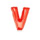 Folieballon Rood Letter V, 40 cm