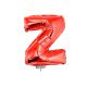 Folieballon Rood Letter Z, 40 cm