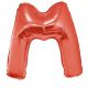 Folieballon rood Letter M 102 cm