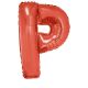 Folieballon Rood Letter P 102 cm