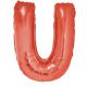 Folieballon rood Letter U 102 cm