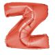 Folieballon Rood Letter Z 102 cm