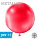 Reuze Ballon Metallic Rood 75 cm