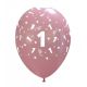 10 Ballonnen met opdruk cijfer 1