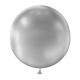 Reuze Ballon Metallic 100 cm Zilver 