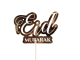 Cake topper Eid Mubarak Rose Goud/Wit