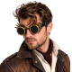 steampunk bril koper met spikes zwart